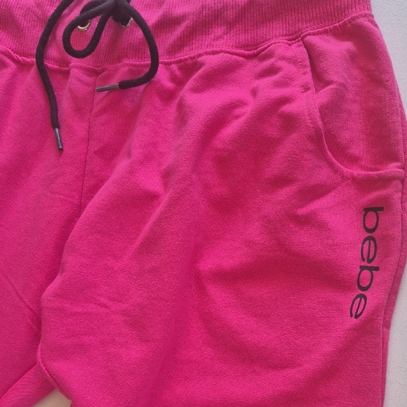 Pink Bebe Sleepwear Sweatpants, Plus Size 1X - Picture 3 of 4